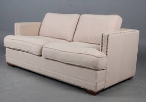 To½  personers sofa, møbelstof.