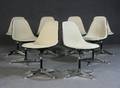 Ray  Charles Eames, acht Side Chairs, für Herman Miller 8