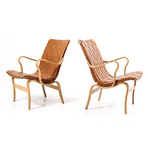 Fåtöljer Eva design Bruno Mathsson