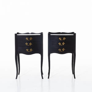 Sängbord 1 par i rokokostil 