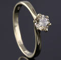 Solitaire ring ca. 0.56 ct.