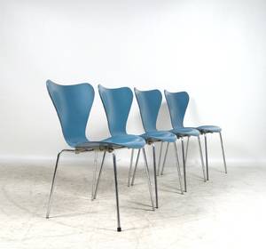 Arne Jacobsen, Stühle 3107 von Fritz Hansen 4