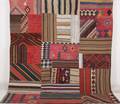 Persisk handvävd patchwork kelim, mått 285x210 cm.