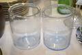 Glasburkar 2 st, handblåsta, diam 12 cm, H 15 cm