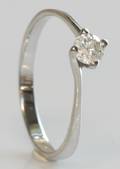 Solitairering, ca. 0.27 ct.