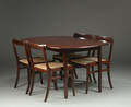 Ole Wanscher. Rungstedlund spisebord samt fire stole 7  