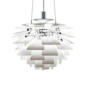 Poul Henningsen, Pendel, Koglen Ø. 48 cm, hvid.