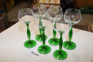 Vitvinsglas 6 st, H 20 cm