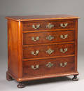 Chr. VIII kommode af mahogny, 1800tallet midte