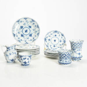 Royal Copenhagen musselmalet 15 delar