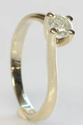 Solitairering, ca. 0.50 ct.