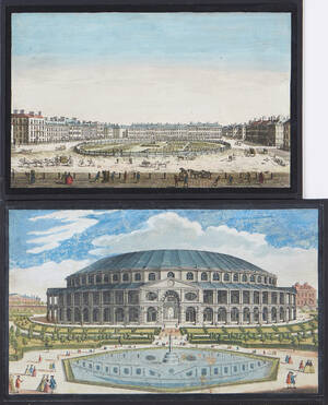 Etsningar 5 st 1700-tal