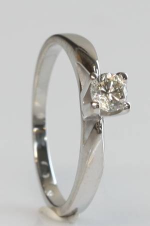Solitairering, ca. 0.30 ct.