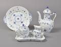 Kgl. P - Musselmalet Riflet  kaffeservice i porcelæn. 3