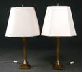 Paar große Bodenlampen mit Messingfuß 2