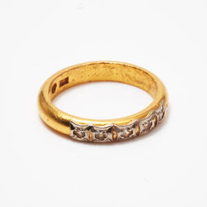 Ring 23 k guld