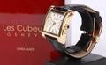 Les Cubeurs Geneve. Swiss Made dameur med safir.