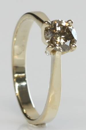 Solitairering, ca. 0.73 ct.