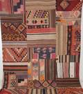 Persisk Patchwork kelim, 276x216 cm.