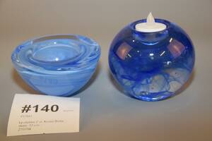 Ljuslyktor 2 st, Kosta Boda, diam 12 cm