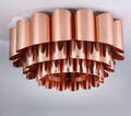 Werner Schou, loftlampe af kobber. Ca. 1965