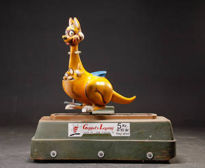 Kænguro maskine - til møntindkast.