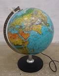 Jordglob på fot med belysning, Scan-Globe A408 