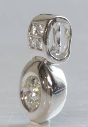 Brillantvedhæng, ca. 0.58 ct.