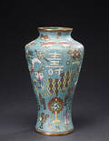Kinesisk cloisonné vase, 18001900-tallet