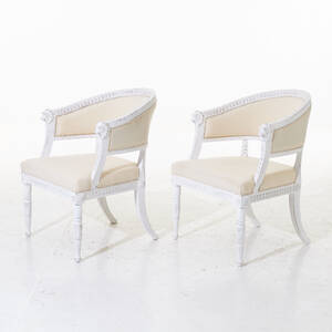 Baljfåtöljer sengustaviansk stil