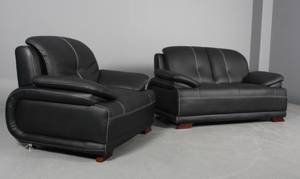 Moderne design To-pers.sofa samt hvilestol. 2