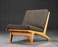 Hans J. Wegner. Lavrygget lænestol, model GE-375, eg