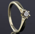 Solitaire ring ca. 0.37 ct.