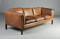 Stouby. Tre-personer sofa, læder