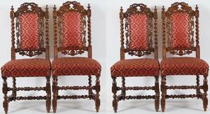 Stolar 4st, barock-stil, 1900-talets första hälft