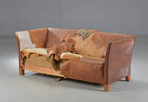 Lædersofa Denne vare er sat til omsalg under nyt varenummer 5024781