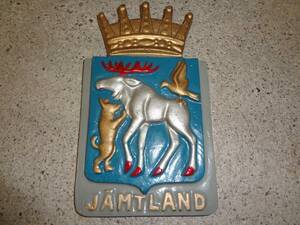 Jämtlands vapen i metal