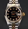 Rolex Oyster Perpetual Datejust Customized damearmbåndsur med brillanter