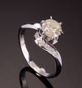 Diamantring, ca. 1.25 ct.