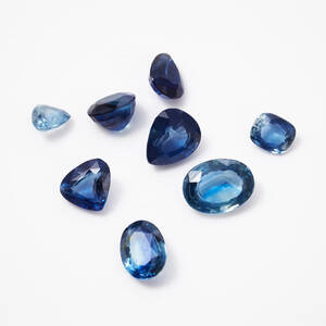 Safirer 8 st 12,00 ct