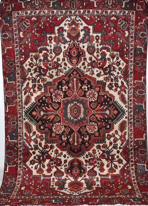 Orientmatta, handknuten, Bakhtiari, Isfahan-området, 298x205 cm