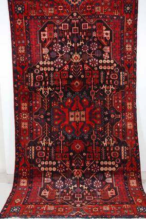 Persisk handknuten matta Nahavand , mått 314x170cm.