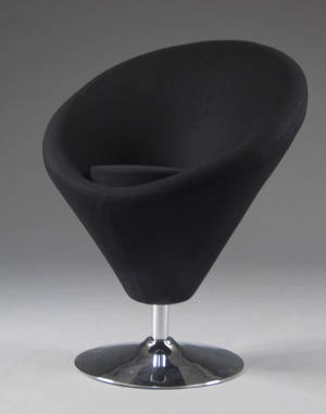 Moderne italiensk design - Hvilestol på drejesokkel