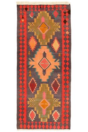 Nordvest persisk Kelim, 340x145 cm.