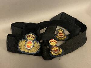 Samling huebånd fra det danske flyvevåben