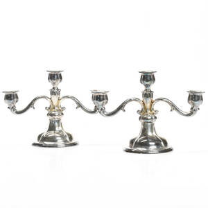 Kandelabrar 1 par i silver