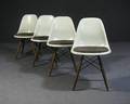 Ray  Charles Eames, vier Sidechairs auf Dowel Leg 4