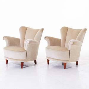 Fåtöljer plyschklädsel