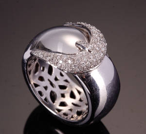 Diamantring, ca. 0.33 ct.