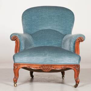 FÅTÖLJ nyrokoko 1800-1900tal